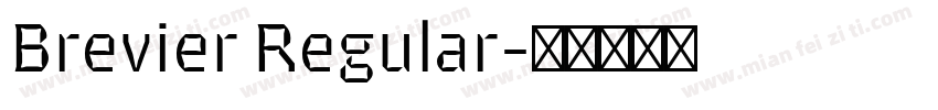 Brevier Regular字体转换